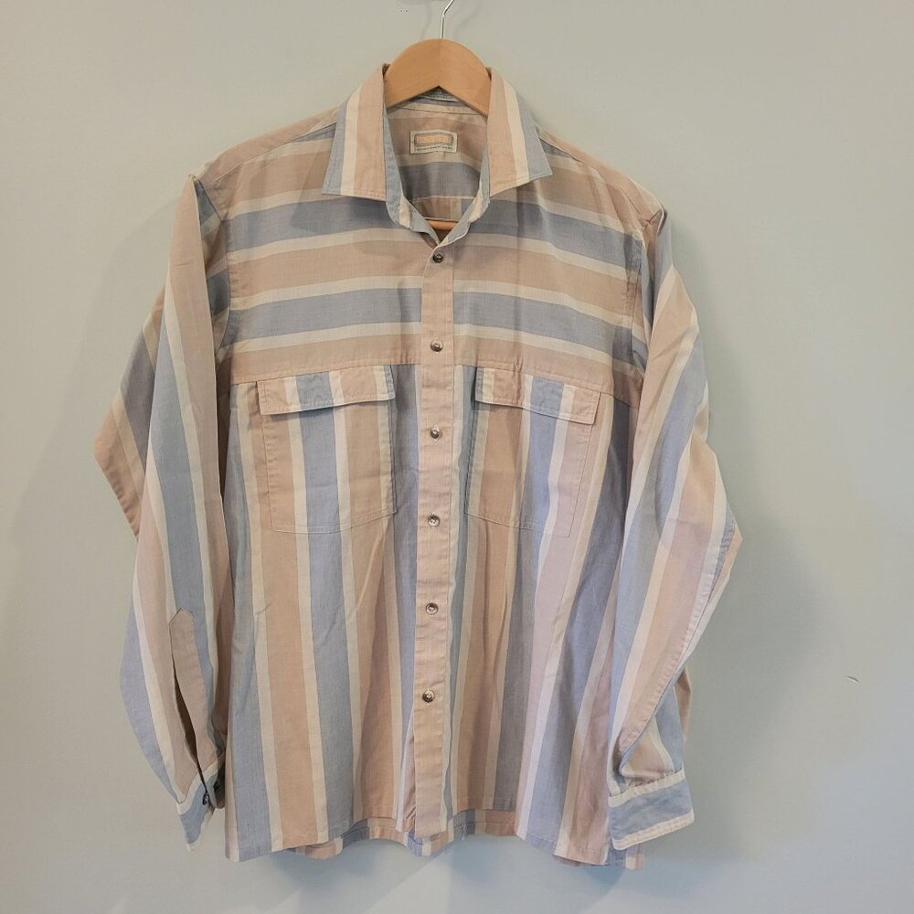 Men's Vintage Button Down by Intrepid, Large